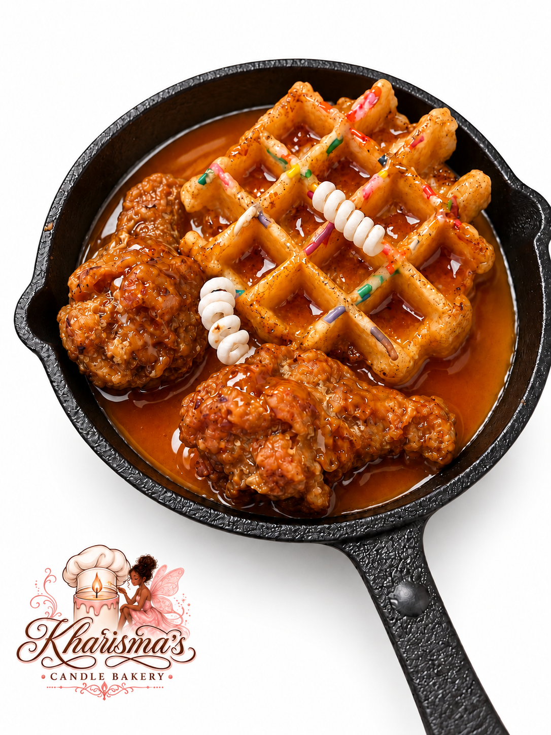 Chicken & Waffles Skillet Candle